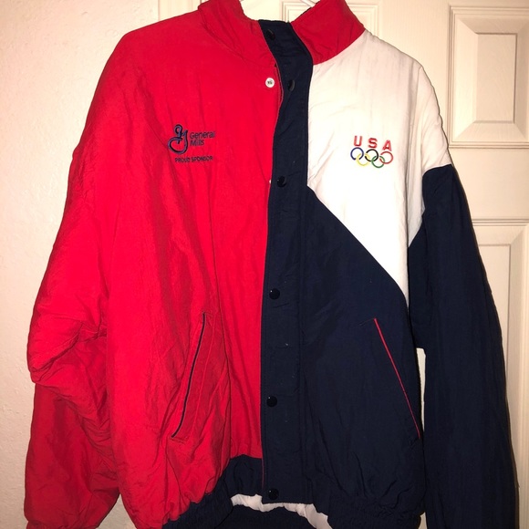 USA Olympics 90’s VINTAGE Puffer jacket - Picture 2 of 8